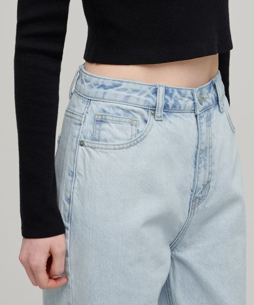 MUSINSA STANDARD WOMAN(ムシンサスタンダードウーマン)の「ウーマンズワイドデニムパンツ【フェイルブルー】(デニムパンツ・レディース・その他・23/25/26/32/30/24/27/28/29)」の13枚目の写真