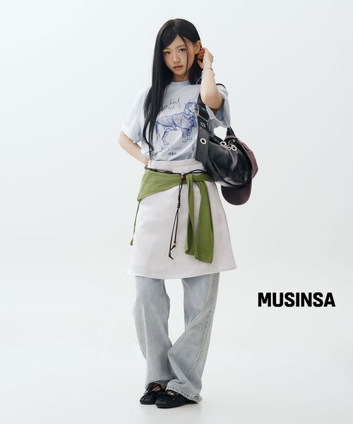 MUSINSA STANDARD WOMAN(ムシンサスタンダードウーマン)の「ウーマンズワイドデニムパンツ【フェイルブルー】(デニムパンツ・レディース・その他・23/25/26/32/30/24/27/28/29)」の16枚目の写真