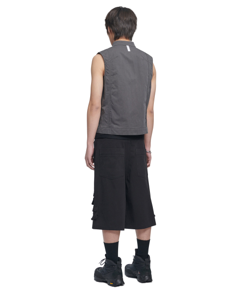 NOMANUAL(NOMANUAL)の「CURVED VEST - WASHED GRAY(ベスト・レディース・その他・SMALL/MEDIUM/LARGE)」の4枚目の写真