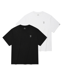 Wacky WiLLy（ワッキーウィリー）の「[2PACK] ロゴ半袖Tシャツ ホワイト/ブラック（Tシャツ/カットソー）」