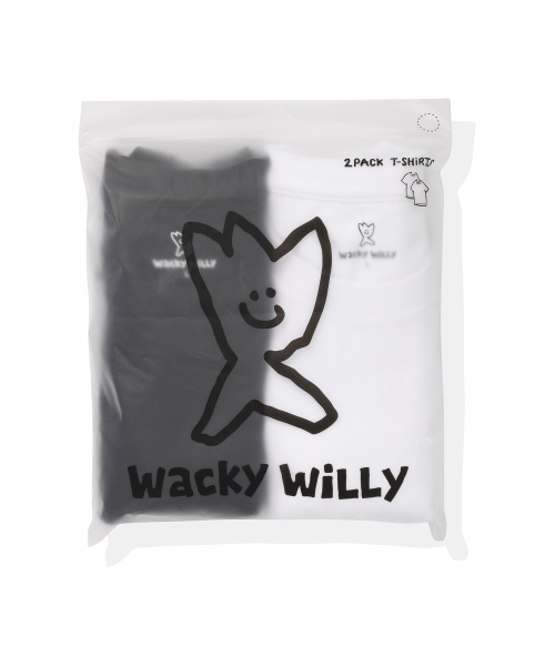 Wacky WiLLy（ワッキーウィリー）の「[2PACK] ロゴ半袖Tシャツ ホワイト/ブラック（Tシャツ/カットソー・レディース・その他・SMALL/MEDIUM/X-LARGE/LARGE/X-SMALL）」の4枚目の写真