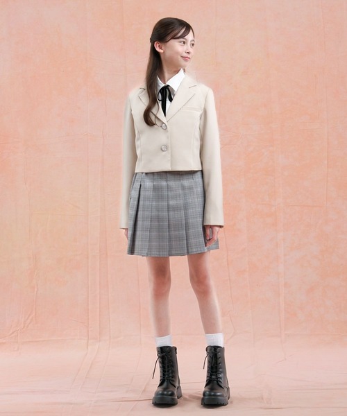 GLOBAL WORK(グローバルワーク)の「イージーケアプリーツスカート/598136(スカート・キッズ・ブラック系/ホワイト系1/グレー・130cm/140cm/150cm/160cm)」の13枚目の写真