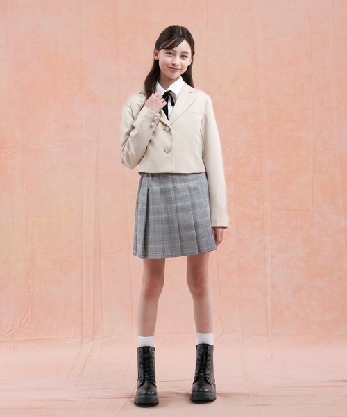 GLOBAL WORK(グローバルワーク)の「イージーケアプリーツスカート/598136(スカート・キッズ・ブラック系/ホワイト系1/グレー・130cm/140cm/150cm/160cm)」の15枚目の写真