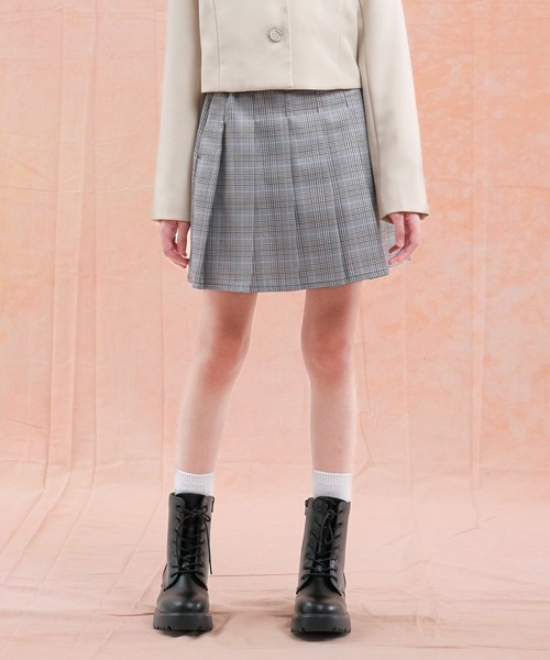 GLOBAL WORK(グローバルワーク)の「イージーケアプリーツスカート/598136(スカート・キッズ・ブラック系/ホワイト系1/グレー・130cm/140cm/150cm/160cm)」の18枚目の写真