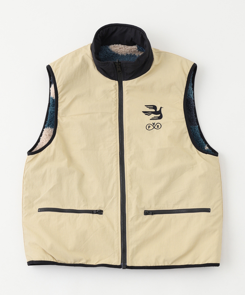 By Parra(バイパラ)の「by Parra Infinite bird reversible vest(その他アウター・メンズ・ブルー系その他・MEDIUM)」の1枚目の写真