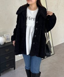 ボアコート」に該当するブラック/黒色系のファッション通販 - ZOZOTOWN