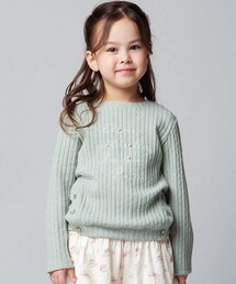 BeBe | ケーブル編みカットニットサイドボタンプルオーバー(ニット/セーター)