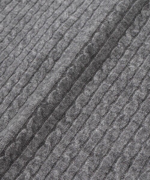 BeBe（ベベ）の「ケーブル編みカットニットサイドボタンプルオーバー（ニット/セーター・キッズ・グリーン/グレー・90cm/140cm/120cm/110cm/130cm/150cm/100cm）」の20枚目の写真