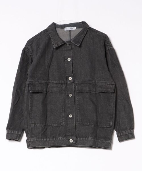 urge:(アージコロン )の「【URGE:】オーバーサイズ デニム ジャケット(デニムジャケット・レディース・グレー/ブルー・SMALL/MEDIUM/LARGE/X-LARGE)」の6枚目の写真