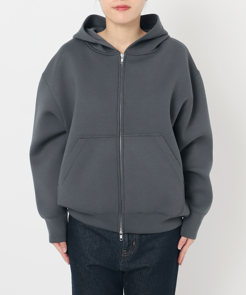 SLOBE IENA（スローブイエナ）の「《WEB限定/追加2》ボリュームジップアップフーディー（パーカー・レディース・グレー・FREE）」の16枚目の写真