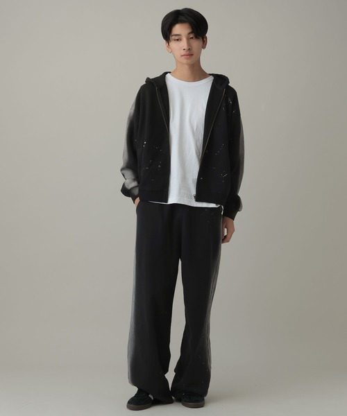 LAND MUSEUM（ランドミュージアム）の「【セットアップ可】LAND MUSEUM／スプレージップパーカー（パーカー・メンズ・グレー/ブラック・LARGE/MEDIUM）」の8枚目の写真