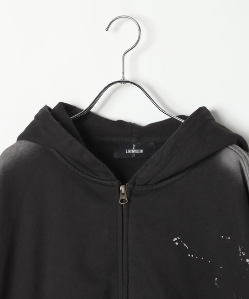 LAND MUSEUM（ランドミュージアム）の「【セットアップ可】LAND MUSEUM／スプレージップパーカー（パーカー・メンズ・グレー/ブラック・LARGE/MEDIUM）」の15枚目の写真