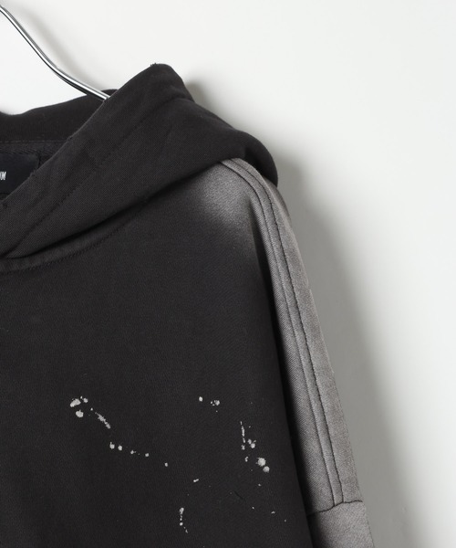 LAND MUSEUM（ランドミュージアム）の「【セットアップ可】LAND MUSEUM／スプレージップパーカー（パーカー・メンズ・グレー/ブラック・LARGE/MEDIUM）」の16枚目の写真