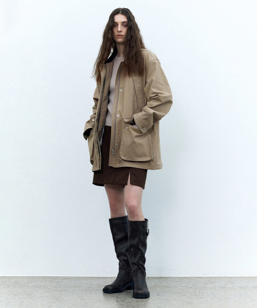 INSILENCE WOMEN（インサイレンスウーマン）の「モールスキンベルト付きスカート ブラウン（スカート・レディース・その他・X-SMALL/SMALL/MEDIUM）」の5枚目の写真
