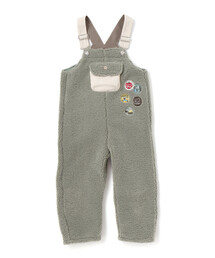 SLAP SLIP（スラップスリップ）の「フロントポケットもこもこボアサロペット(80~110cm)（サロペット/オーバーオール）」