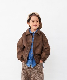 Fluffy BROTHERS（フラッフィーブラザーズ）の「レザージャケット（その他アウター・キッズ）」