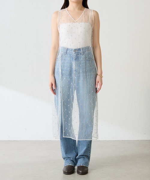 セール】チュール刺繍ワンピース（ワンピース）｜COLLAGE