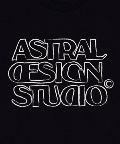 ASTRAL PROJECTION（アストラルプロジェクション）の「[オーバーサイズ]アストラルデザインスタジオ2 13番手コットンラウンドネック半袖Tシャツ_ブラック（Tシャツ/カットソー・メンズ・その他・X-LARGE/LARGE/MEDIUM）」の3枚目の写真