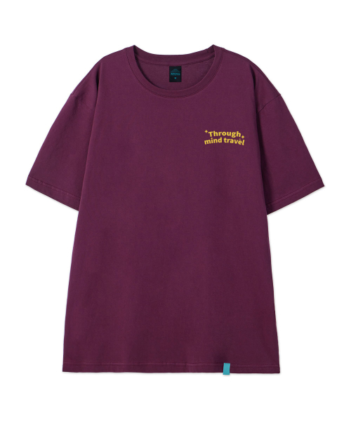 ASTRAL PROJECTION（アストラルプロジェクション）の「[スルーマインドトラベル]コットンルーズフィット半袖Tシャツ_プラムパープル（Tシャツ/カットソー・メンズ・その他・LARGE/MEDIUM/X-LARGE/XX-LARGE）」の2枚目の写真