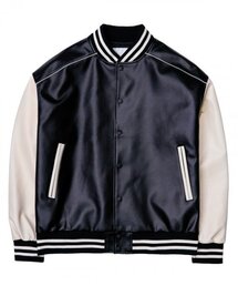 VETEZE（ベテゼ）の「[ビーガンレザー] ライニングバスティジャケット (ブラック)（スタジャン）」