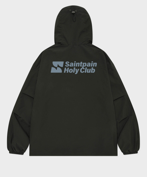 セール】SPクラブウィンドシェルフードジャケットブラック（パーカー