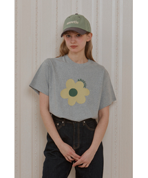 ANC FLOWER PIECE T-SHIRT_GREY