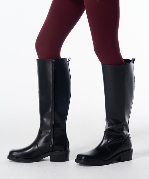 JOSE MOON（ジョゼムーン）の「SQUARE LONG BOOTS/スクエアロングブーツ（ブーツ・レディース・ブラック・39/37/35）」の4枚目の写真