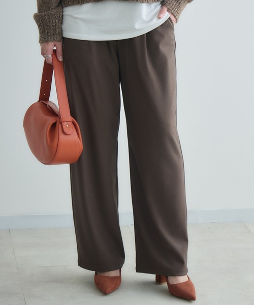 Paradise Picnic(パラダイスピクニック)の「cloche シアーバター滑らかパンツ(その他パンツ・レディース・チャコールグレー/ブラック/ブラウン・FREE)」の3枚目の写真