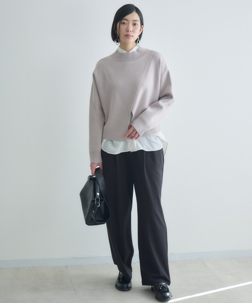 Paradise Picnic(パラダイスピクニック)の「cloche シアーバター滑らかパンツ(その他パンツ・レディース・チャコールグレー/ブラック/ブラウン・FREE)」の4枚目の写真