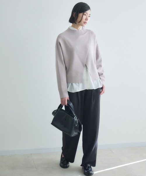 Paradise Picnic(パラダイスピクニック)の「cloche シアーバター滑らかパンツ(その他パンツ・レディース・チャコールグレー/ブラック/ブラウン・FREE)」の6枚目の写真