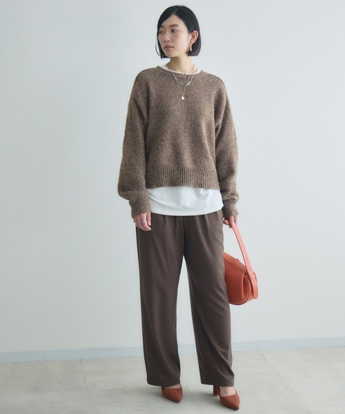 Paradise Picnic(パラダイスピクニック)の「cloche シアーバター滑らかパンツ(その他パンツ・レディース・チャコールグレー/ブラック/ブラウン・FREE)」の12枚目の写真