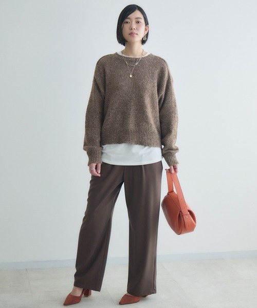 Paradise Picnic(パラダイスピクニック)の「cloche シアーバター滑らかパンツ(その他パンツ・レディース・チャコールグレー/ブラック/ブラウン・FREE)」の10枚目の写真