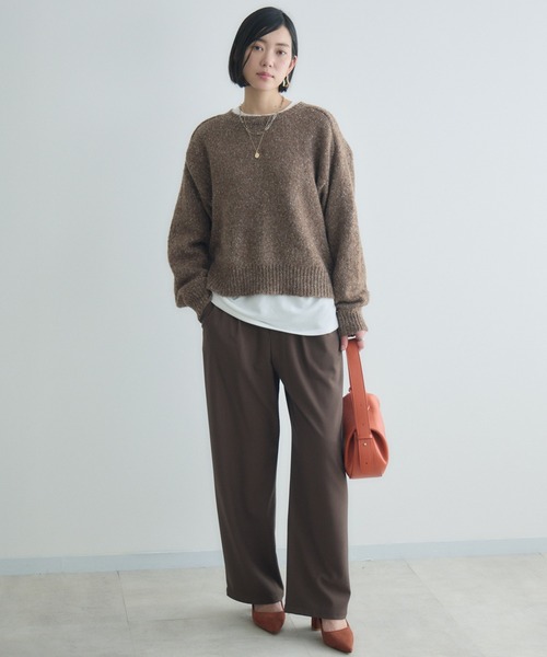 Paradise Picnic(パラダイスピクニック)の「cloche シアーバター滑らかパンツ(その他パンツ・レディース・チャコールグレー/ブラック/ブラウン・FREE)」の11枚目の写真