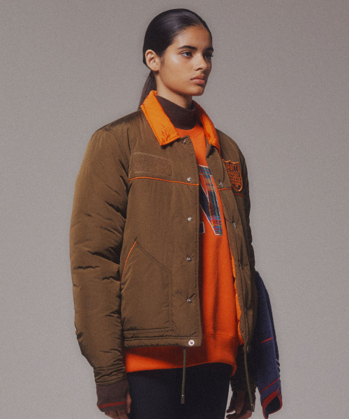 MENASOO(ミナス)の「Padding Jacket_Khaki(ダウンジャケット/コート・レディース・カーキ・1/2)」の4枚目の写真