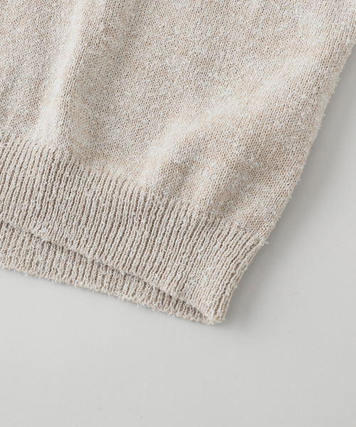 EDIFICE（エディフィス）の「MAISON MARGIELA(メゾン マルジェラ) LIGHT BOUCLE KNIT VEST（ベスト・メンズ・アイボリー・LARGE）」の4枚目の写真