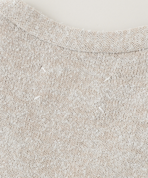 EDIFICE（エディフィス）の「MAISON MARGIELA(メゾン マルジェラ) LIGHT BOUCLE KNIT VEST（ベスト・メンズ・アイボリー・LARGE）」の5枚目の写真