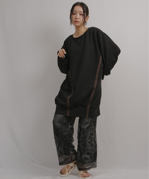 palm RICHE(ポームリシュ)の「モダンドットレトロ柄PT(その他パンツ・レディース・ブラック/アイボリー・M)」の16枚目の写真