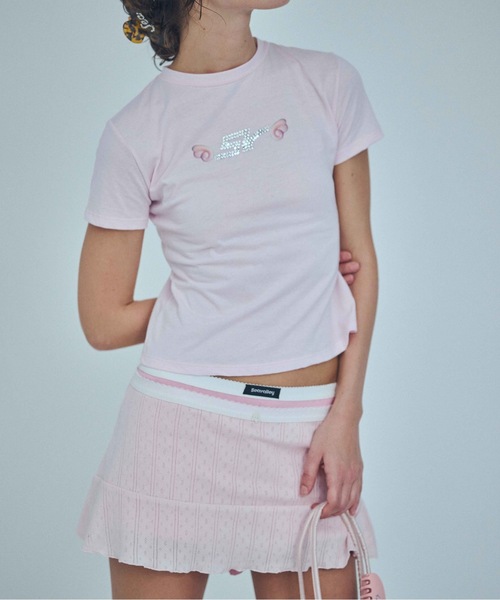 SEA(シー)の「アイレットフライス フレアミニスカート(スカート・レディース・ピンク/ホワイト/グレー・ONE SIZE)」の19枚目の写真