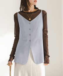 Noble（ノーブル）の「《セットアップ対応》フローツイルキャミビスチェ（その他トップス）」