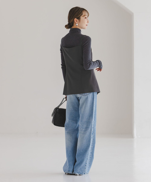 Noble（ノーブル）の「《セットアップ対応》フローツイルキャミビスチェ（その他トップス・レディース・モカ/ブルー/チャコールグレー・FREE）」の8枚目の写真