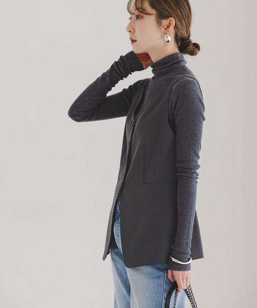 Noble（ノーブル）の「《セットアップ対応》フローツイルキャミビスチェ（その他トップス・レディース・モカ/ブルー/チャコールグレー・FREE）」の10枚目の写真