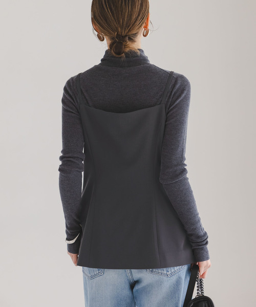 Noble（ノーブル）の「《セットアップ対応》フローツイルキャミビスチェ（その他トップス・レディース・モカ/ブルー/チャコールグレー・FREE）」の11枚目の写真