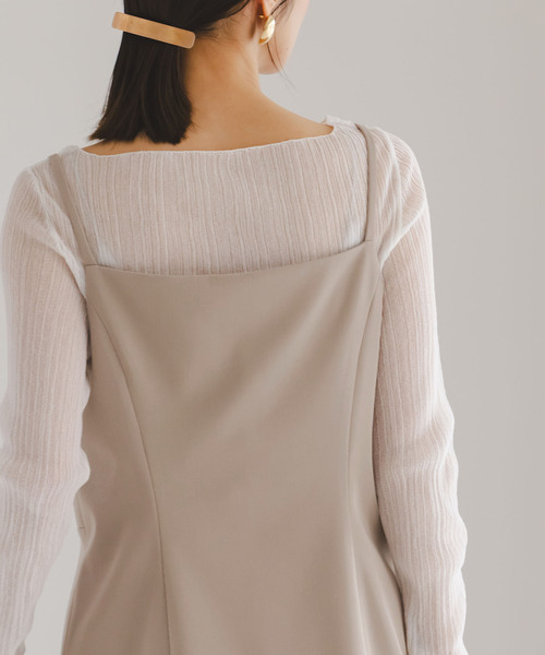 Noble（ノーブル）の「《セットアップ対応》フローツイルキャミビスチェ（その他トップス・レディース・モカ/ブルー/チャコールグレー・FREE）」の17枚目の写真