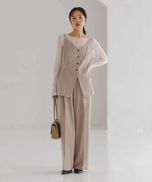 Noble（ノーブル）の「《セットアップ対応》フローツイルキャミビスチェ（その他トップス・レディース・モカ/ブルー/チャコールグレー・FREE）」の18枚目の写真