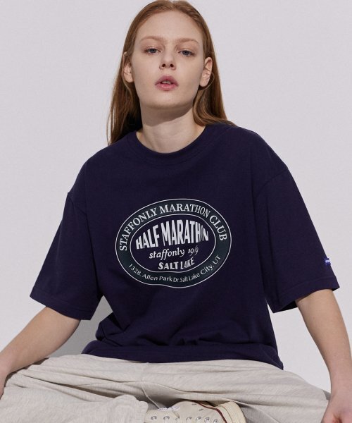STAFF ONLY(スタッフオンリー)の「CIRCLE FRONT TEE (NAVY)(Tシャツ/カットソー・レディース・その他・MEDIUM/LARGE)」の1枚目の写真