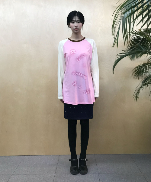 COTTONREBIRTHCLUB(コットンリバースクラブ)の「コントラストラグランTシャツ(ピンク)(Tシャツ/カットソー・レディース・その他・FREE)」の13枚目の写真