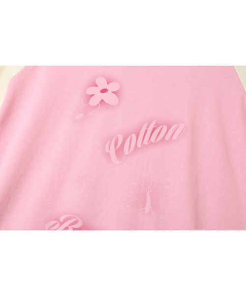 COTTONREBIRTHCLUB(コットンリバースクラブ)の「コントラストラグランTシャツ(ピンク)(Tシャツ/カットソー・レディース・その他・FREE)」の11枚目の写真