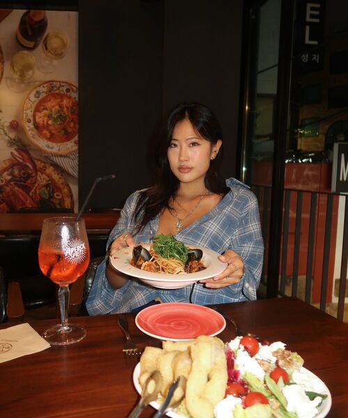 BALLUTE(バリュート)の「ALL WEATHER OVER SILHOUETTE SHIRTS (BLUE CHECK)(シャツ/ブラウス・レディース・その他・SMALL/MEDIUM/LARGE)」の6枚目の写真
