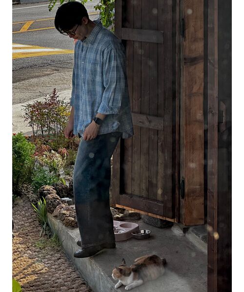 BALLUTE(バリュート)の「ALL WEATHER OVER SILHOUETTE SHIRTS (BLUE CHECK)(シャツ/ブラウス・レディース・その他・SMALL/MEDIUM/LARGE)」の8枚目の写真