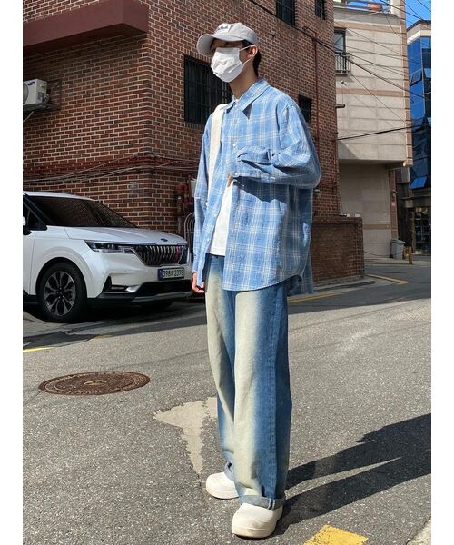 BALLUTE(バリュート)の「ALL WEATHER OVER SILHOUETTE SHIRTS (BLUE CHECK)(シャツ/ブラウス・レディース・その他・SMALL/MEDIUM/LARGE)」の13枚目の写真